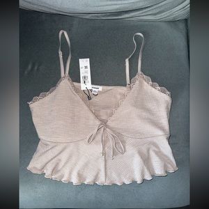 Garage purple lace top